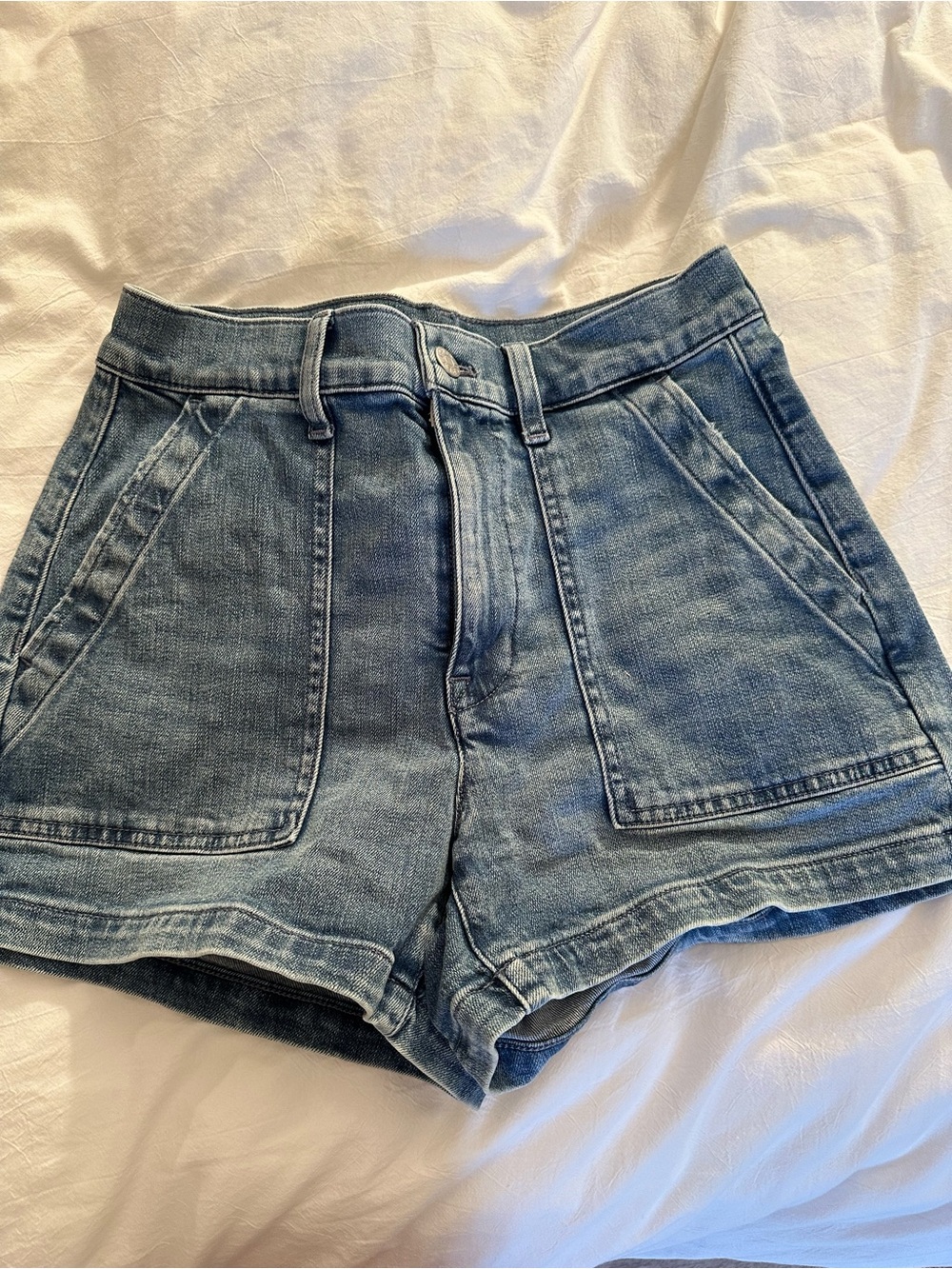 J. Crew Vintage Wash Denim Shorts - Blue